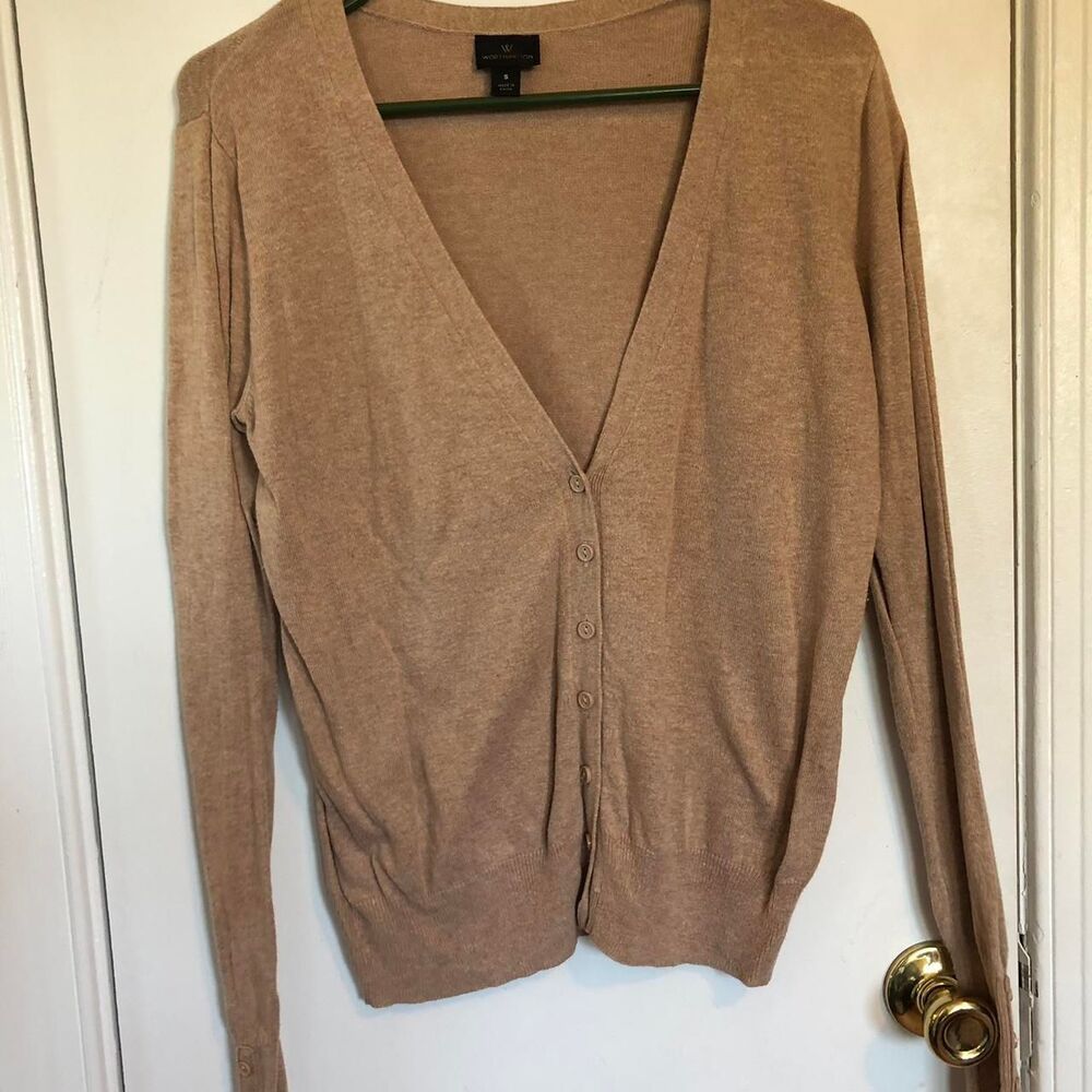 Worthington Women's Tan and Brown Cardigan